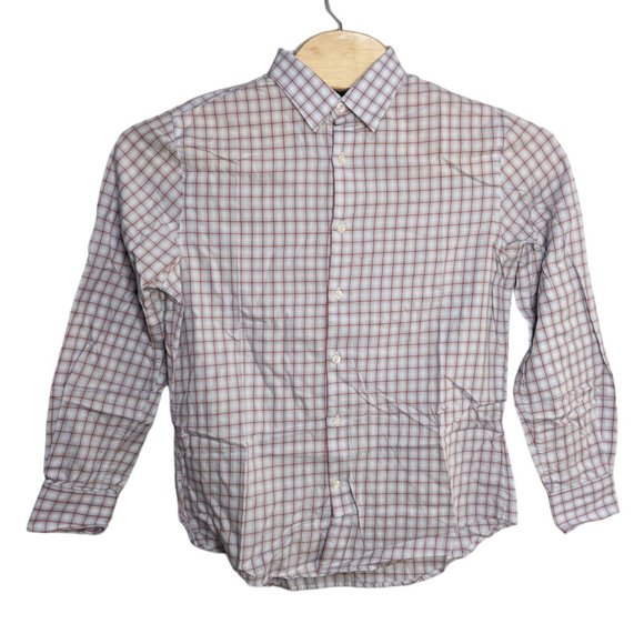 Perry Ellis Other - Perry Ellis Button Up Shirt Men's Medium Light Blue with Red Large Check